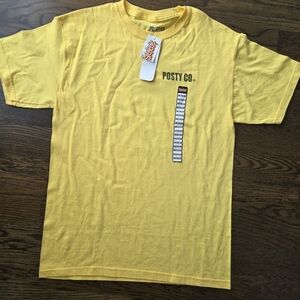 Nwt Posty Co. Yellow Men's T-Shirt Sz.M